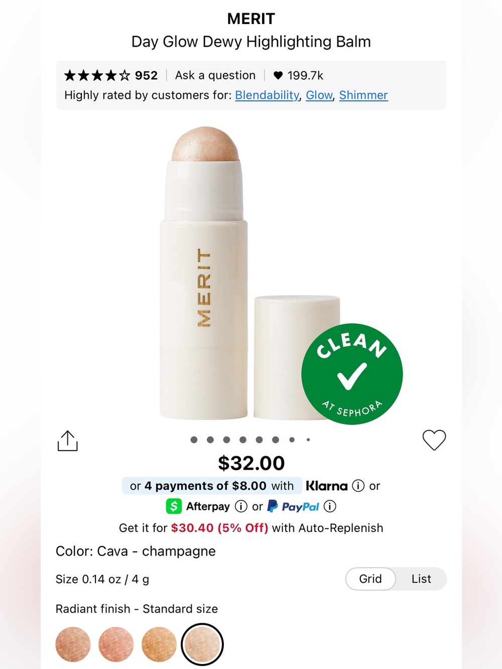 Day Glow Dewy Highlighting Balm — Cava (Champagne)